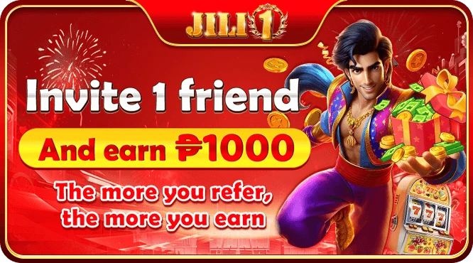 JILI1 invite friends promotion — earn up to ₱1000 per referral